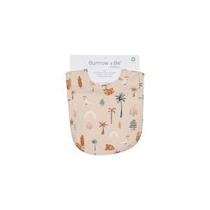 Blankets Swaddles: Feeding Bib - Jungle Stamp