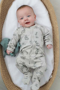 Essentials Sleep Suit - Grey Burrowers