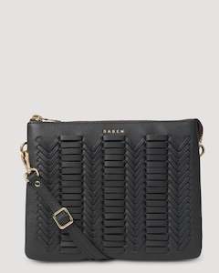 Crossbody: Matilda Crossbody - Black Chevron