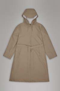 Rainwear 1: A-Line Longer W Jacket W3 - Beige