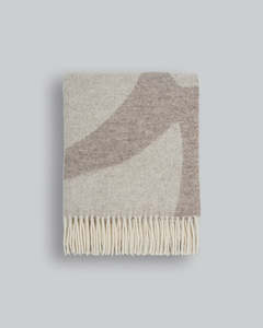 Flagstone Wool Throw 140 x 200cm - Fawn