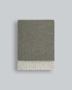 Baya Living: Mosman Merino Wool Throw 140 x 200cm - Olive