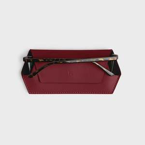 Eyewear: Fox and Leo glasses case - Burgundy