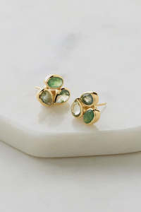 Under 200: Kylie Artisan Earrings - Agate/Amethyst/Aventurine