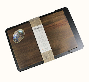 Under 200: Rimu Cheese Board - Small Paua Shell