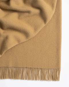 Nevis Wool Throw 130x200cm - Camel