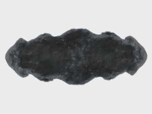 Double Sheepskin Rug - Steel