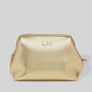 Eliza Neoprene Makeup Bag - Gold
