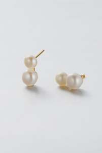 Zafino Australian Jewellery: Madeline Pearl Earring - Gold