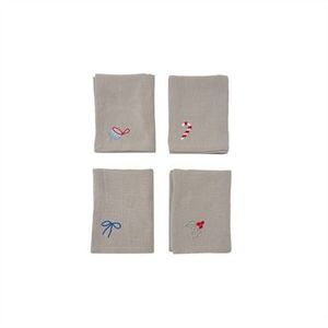 Christmas Napkin - Pack of 4 - Clay
