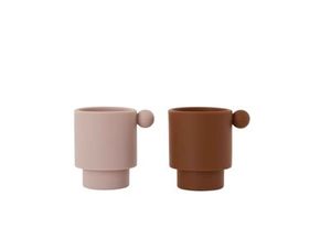 Tiny Inka Cup, Pack of 2 - Caramel / Rose