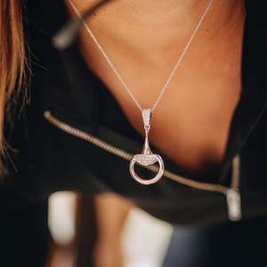 Snaffle Bangle: Gold Half Snaffle Pendants