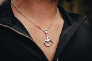 Silver Half Snaffle Pendants