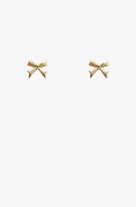 Antler: ANTLER MINI BOW EARRING - GOLD - EW25-MBG