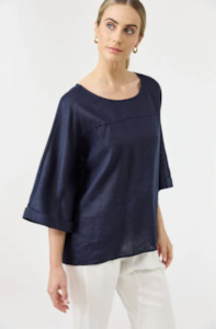 EB & IVE STUDIO RELAXED TOP - NAVY - 2494706