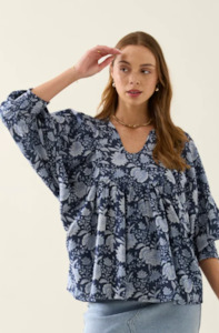 Isle Of Mine: ISLE OF MINE WILMA TOP - NAVY - 4546507