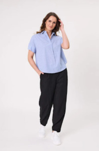 Lemon Tree Design: LEMON TREE DESIGN - DORA STRIPE TOP - BLUE - 214LTDSS25