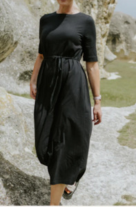 Moke Nz: MOKE NZ GRETA TEE DRESS - BLACK - GRETABLK   COMING SOON / PRE-ORDER