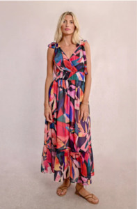 MOLLY BRACKEN LADIES WOVEN DRESS - MULTICO DONNA - P1743DP-MUL