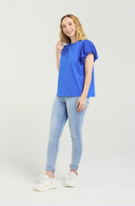 Seduce: SEDUCE SOPHIE TOP - BLUE - S4008C
