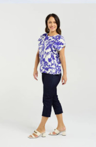 SEDUCE STELLA TOP - COBALT BLOSSOM - S4007-2