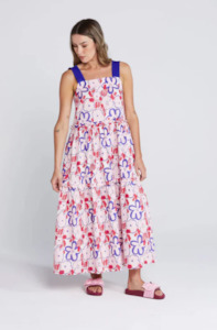 Thing Thing: THING THING ZIGGY FRILL ZAG DRESS - SQUGGLE BLOOM - TTW8575 02