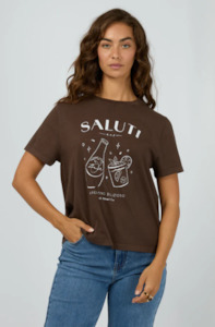 ALL ABOUT EVE SALUTI REGULAR TEE - BROWN - 6467740.BRWN