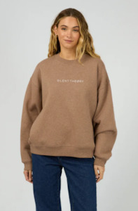 Silent Theory: SILENT THEORY LOGO CREW -  BROWN - 60X5328.BRWN