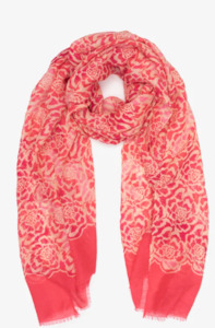 ANTLER ROSETTA SCARF - PINK SWIRL - AS26-RST