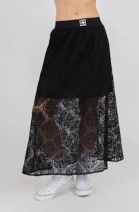 Federation: FEDERATION LACE IT SKIRT - BLACK