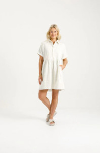 HOME-LEE LOLO DRESS - CREAM DAISIES