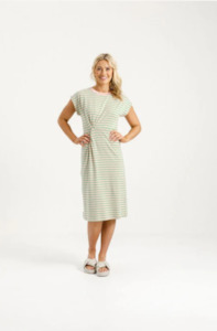 Home Lee: HOME-LEE AUBREY DRESS - CANDY APPLE STRIPES
