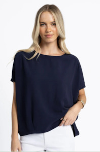 Humidity Lifestyle: HUMIDITY LIFESTYLE LUSH TOP - NAVY