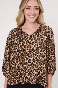 Lemon Tree Design: LEMON TREE DESIGN - GIANNA TOP - LEOPARD PRINT