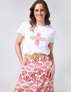 Stella Gemma: STELLA & GEMMA CLASSIC TEE - WHITE STRAWBERRY COMING SOON / PRE-ORDER