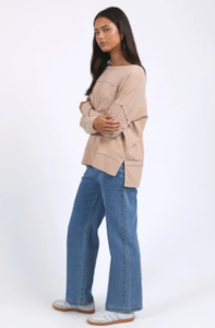 Foxwood: FOXWOOD JAYNE THROW ON TOP - OAT   COMING SOON / PRE-ORDER