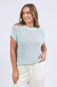 Foxwood: FOXWOOD ISLA KNIT VEST - LIGHT BLUE
