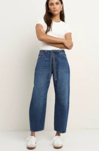 STORIES TO BE TOLD CAMPUS BARREL JEANS - DEEP BLUE
