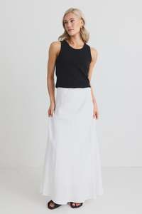 RE:UNION LAGOS MAXI SKIRT - WHITE