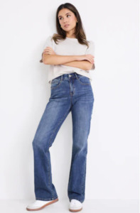 Among The Brave: BY ROSA SOHO STRAIGHT JEAN - MID BLUE