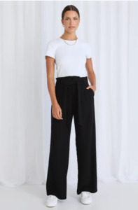STORIES TO BE TOLD SYDNEY WIDE LEG PANT - BLACK