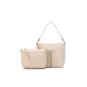 Bags: BLACK CAVIAR MELODY 2 PIECE CROSSBODY BAG - OATMEAL