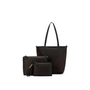 Bags: BLACK CAVIAR RENEE HANDBAG SET - COCO