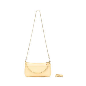 BLACK CAVIAR ELOISE CROSSBODY BAG - LEMON CHIFFON