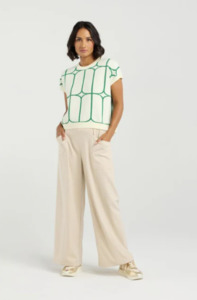 Et Alia: ET ALIA SEDGEWICK KNIT - LAWN TRELLIS