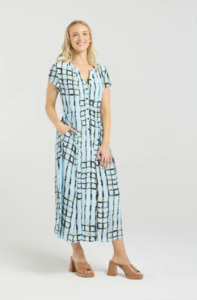 ET ALIA CHRISSY DRESS - SKYLINE PLAID - EA9026-1