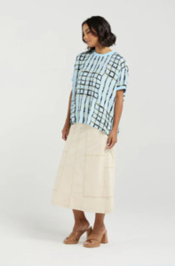 ET ALIA BREA TOP - SKYLINE PLAID - EA9005-1