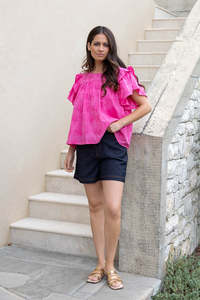 Shorts: HONEY DENIM ERICA DENIM SHORT - DARK