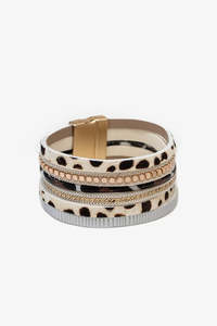 Antler: ANTLER WILD SIDE WRAP BRACELET - LEOPARD