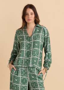 Betty Basics: BETTY BASICS BELINDA BLOUSE - FLORAL TILE PRINT